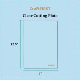 CraftFIRST 9 x 12.5" Clear Cutting Plate Die Cutting Machine Accessaries 1 Pair