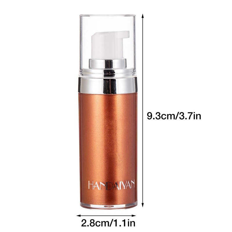 Liquid Highlighter Makeup, Moisturizing Body Glow, 0.7 oz High Gloss