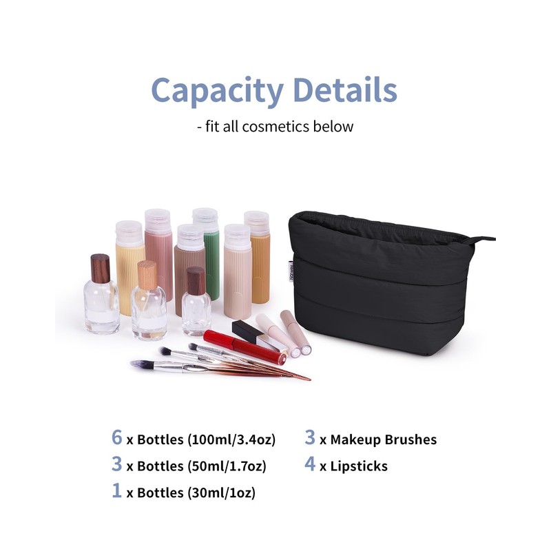 Travel Makeup Bag Large Cosmetic Bag Makeup Case Organizer for