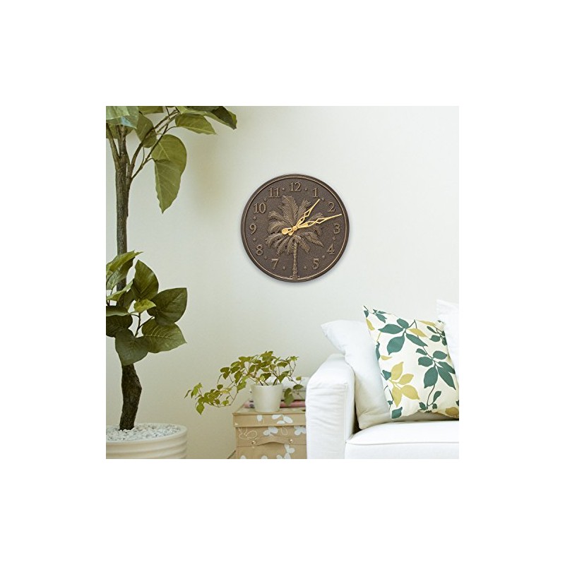 Whitehall Single Palm Wall Clock 16 x 16" x 0.5"