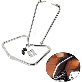 VPZMT Rear Saddlebag Bracket Guard Support Bar Fits for Harley Davidson Touring Road King Electra Glide Ultra Classic 1997-2008, Road Glide 1998-2008, Street Glide FLHX 2006-2008 (97-08)