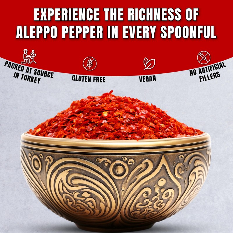 Aleppo Pepper - Pul Biber Turkish Spice - Alepo Flakes