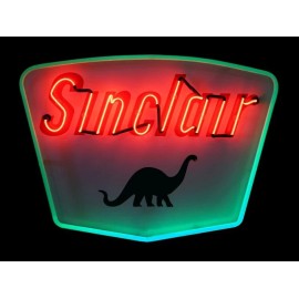 Sinclair Gasoline NEW METAL SIGN: Sinclair Neon Sign Print  Not a Real Neon Sign