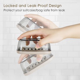 Adorila 2 Pack Travel Soap Case Leakproof Portable Soap Container with Lid Soap Holder for Travel Bathroom Shower