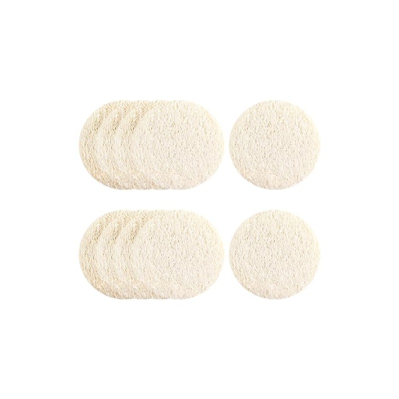 Loofah Face Exfoliating Pads Round Skin Care Natural Exfoliating Face