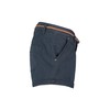 Sublevel women's stretch shorts with a braided belt. - dark
