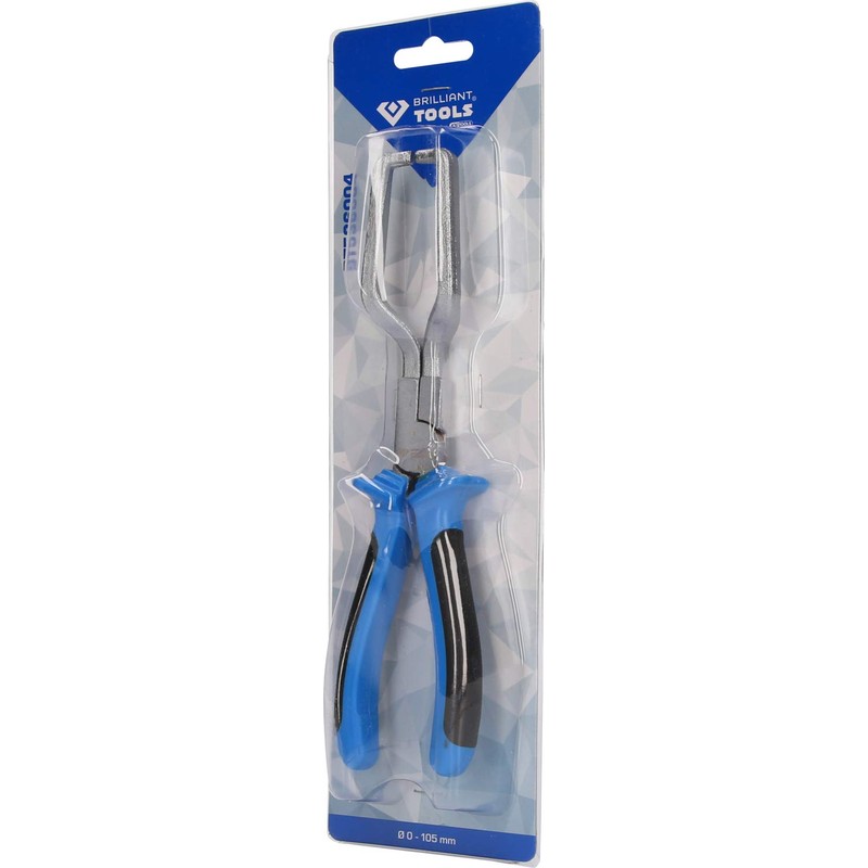 BRILLIANT TOOLS Fuel Line Quick Connector Pliers, Polyvinyl Chloride, Blue/Black,