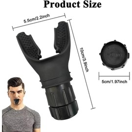 XINCHENG Breathing Exerciser Device, Respiratory Trainer for Improved Lung Capacity, Adjust Resistance Improve Lung Capacity, Handheld Lung Expansion Training Tool