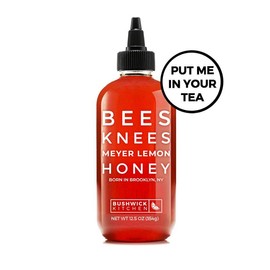 Bushwick Kitchen Bees Knees Meyer Lemon Honey - Wildflower Honey with Bright Citrus Flavor - Perfect for Scones, Tea, and Cooking - Made in the USA