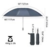 RUMBRELLA Large Reverse Umbrella, Navy Blue Upside Down Inverted Folding