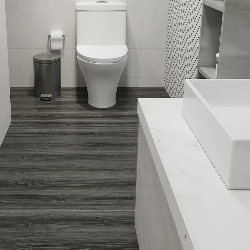 auxua Wood Grain Peel and Stick Floor Tiles – 11.8”