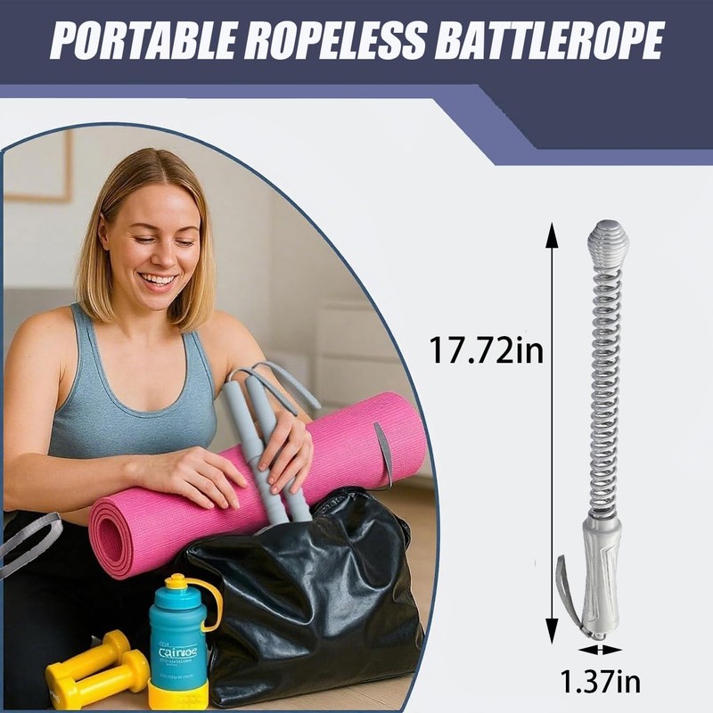 Konbison Battle Ropes for Home Gym Heavy Exercise Training Workout,