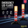 XTREME STP Emergency LED Road Flares, 3 Separate Lighting Modes:
