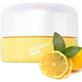 Saturday Skin Yuzu Eye Cream Vitamin C Wide lluminating Under Tight Eye Cream Korean Niacinamide Caffeine for Wrinkles Puffy Eyes Dark Circles Moisturizing Hydrates Anti Aging for Women (15ml)