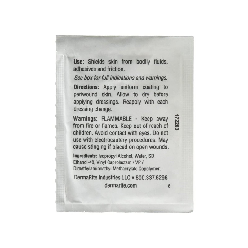 DermaRite's DermaPrep Liquid Barrier Skin Prep Protection Pads - Shields