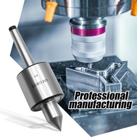 MT1 Live Center, 60 Degree Morse Taper 1MT, 5000 Max RPM, Precision Lathe Medium Duty Live Tailstock Center for Triple Bearing Lathe Medium Duty CNC Work