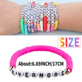 Aoocoeo Friendship Bracelets Set - 11Pcs Inspired Bracelet Summer Beach Bracelets Adjustable Stretch Beaded Bracelets for Women Girls Accessories Bracelet for Music, no gemstone