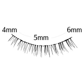 Cozy Honpo 3DEYES Eyelash U-1 Airy Accent False Eyelashes, 3 Pairs (x1)