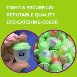 Capsule Vending Machine Translucent Green Acorn Capsules Empty 30 pcs 1.1 inch - Gumball Machine Capsules Bulk Party Favors DIY Containers - Easter Basket Stuffers Gifts Pinata Stuffers