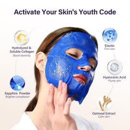 ZealSea ZealSea Collagen Face Masks Skincare, Triple Collagen Mascarillas para la cara for Women, Anti-aging Facial Mask Kit for girls' weekend gift, Biodegradable Bamboo Sheet, Lifting & Nourishing Spa Set