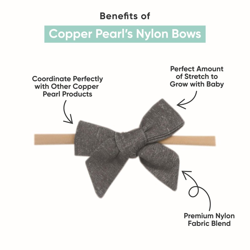 Ribbon Nylon Bow"Daisy" by Copper Pearl