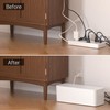 YECAYE 2 Pack Cable Management Box with Inner-Lock Lid, Large