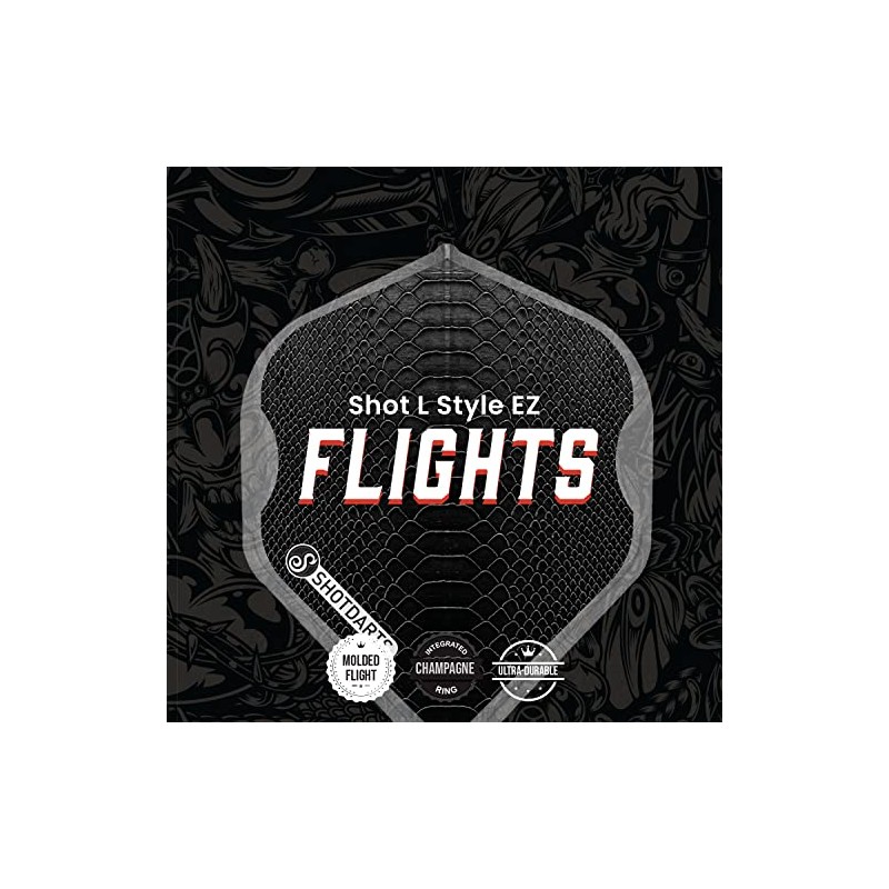 Shot! L-Style EZ L1 Standard Shape Americana Gator Dart Flight