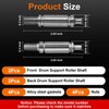 W10359271 W10359272 Dryer Front Back Drum Support Roller Shaft Kit