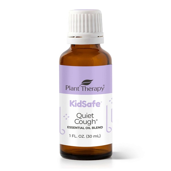 Plant Therapy Quiet Cough KidSafe Essential Oil Blend 30 mL (1 oz) 100% Pure, Undiluted, Therapeutic Grade