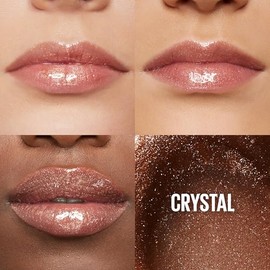 Maybelline Lip Lifter - Brillo de labios hidratante con ácido hialurónico, cristal, 0.2 onzas