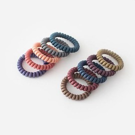 Matte Spring Hair Tie KK395 / 무광 스프링 머리끈 헤어끈 KK395