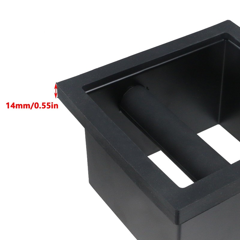 Antrader Bottomless Coffee Knock Box,Espresso Coffee Ground Knock Box Chute