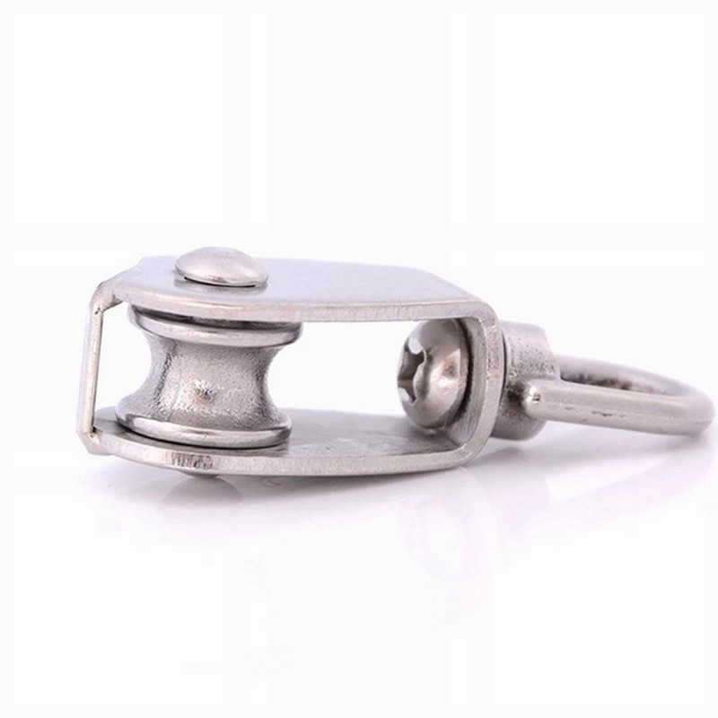 ExcInter Single Pulley M32 Steel Wheel Block Heavy Duty Pulley