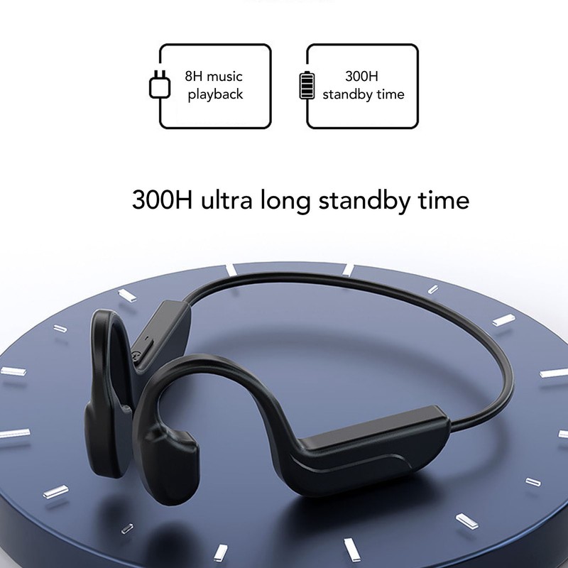 Bone Conduction Bluetooth Headset Memory Titanium Alloy Low Latency Adjustable