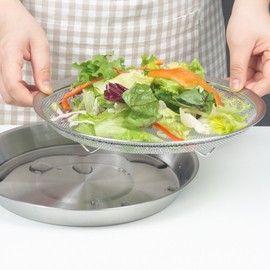 25cm stainless steel mesh tray set of 2 / 25cm 스텐 채반 메쉬 트레이 2종 세트