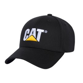 CAT Unisex Logo Hat, Pitch Black/Trademark, One Size Fits All