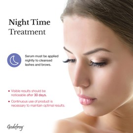 Godefroy Double Lash and Brow Treatment, for longer & thicker eyelash and eyebrows (3ml + applicator)
