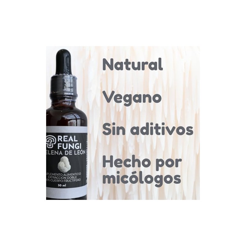 Hongo Melena de Leon 100 Puro - Real Fungi Melena