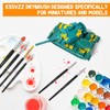 Kssvzz Dry Brush Miniature Painting Set, 6 Size Masterclass Drybrush
