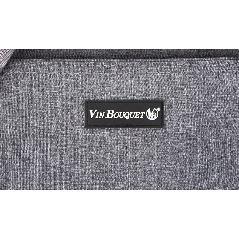 Vin Bouquet Insulated Tote Hand Bag, Nylon Grey, 32 x