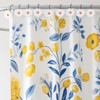 Whaline 12Pcs Spring Shower Curtain Hooks White Daisy Flower Curtain