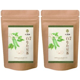 Tea Daifukuen Soybean Tea, 0.1 oz (3 g) x 30 Packets, Set of 2 Bags, Made in Japan, Tea Bag, Sword Bean Tea, Tamame Tea, Healthy Tea, Decaffeinated