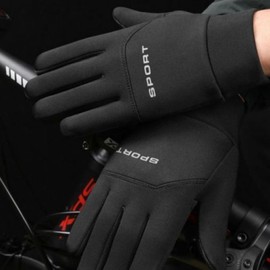 Winter Smartphone Touch Gloves Fleece-lined Waterproof Windproof Motorcycle Gloves / 겨울 스마트폰 터치 장갑 기모 방수 방풍 오토바이장갑