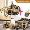 Blulu 70 Birthday Party Decorations Set Golden Birthday Centerpiece Sticks