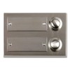 Unitec 41105 Surface-Mounted Door Bell Push Button 2-Channel Stainless Steel