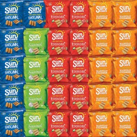 SunChips Variety Pack - Multi-Grain Snack Bag Healthy Snack Assortment (30 Count)