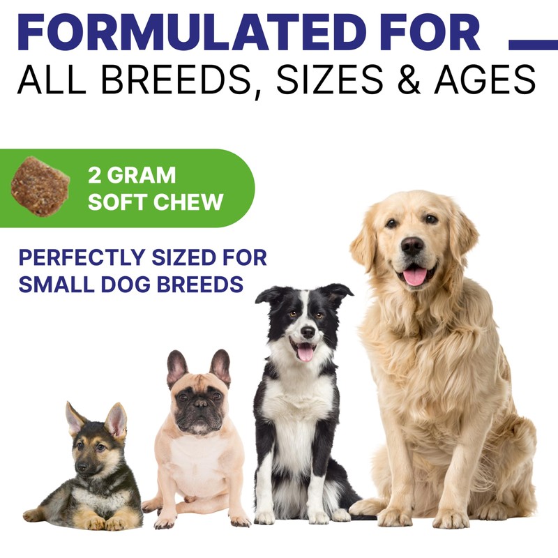 Probiotic, Enzyme, Prebiotic, Dog Chews for Digestive Support - Helps