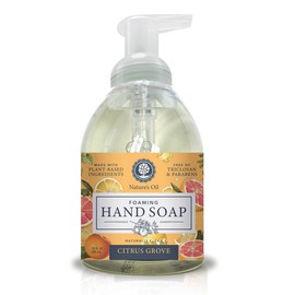 Nature's Oil Foaming Hand Soap, Citrus Grove, 10 Fluid Ounces (Single Unit)