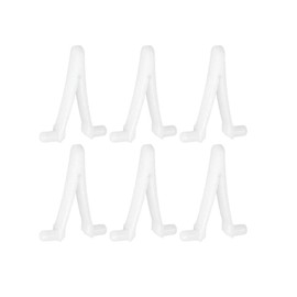 6Pcs White Pool Supply V Clip, Pool Butterfly Clip V Clip Pool Attachment Clips Replacement for Swimming Pool Spa Brush, Vacuum Head, V Clips and Pins for Swimming Pool, Cleaning Tools and Chemicals
