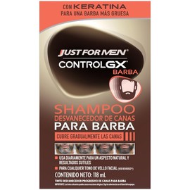 Just For Men Control GX Shampoo Desvanecedor Canas, Barba y Bigote, 118ml                                                                             